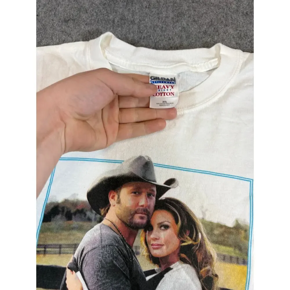 VINTAGE Y2K Tim McGraw Faith Hill Shirt Men Soul 2 Soul Country Concert Tour 2XL - Picture 6 of 7